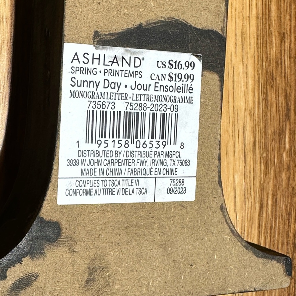 Ashland Rustic pink Letter R - Picture 7 of 8